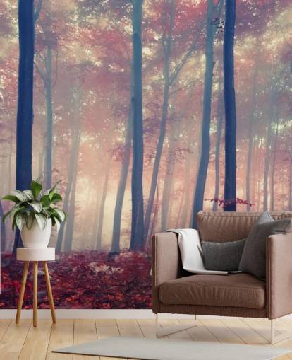 Red Leafed Forest Floor Wallpaper Red Leafed Forest Floor Wallpaper