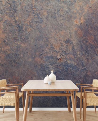 violetti mukautettu ruosteen taustakuvamaalaus nimeltä Purple Corrosion keittiöihin 