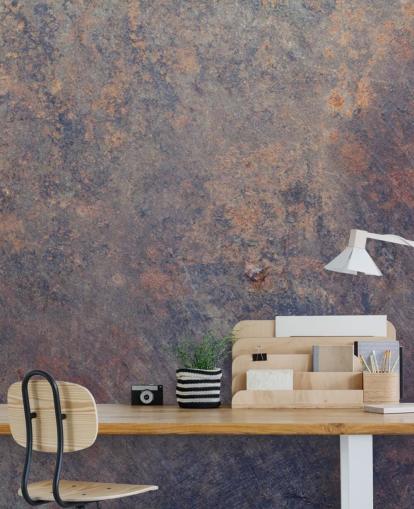 papier peint mural personnalisé violet sur mesure appelé Purple Corrosion pour cuisines 