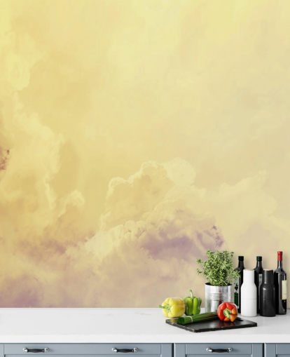 yellow cloud wallpaper mural called Abstract Pale Yellow Clouds for bedrooms, bathrooms and living rooms yellow cloud wallpaper mural called Abstract Pale Yellow Clouds for bedrooms, bathrooms and living rooms