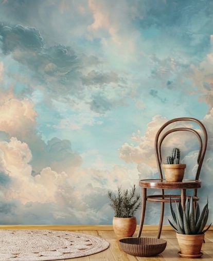 blue cloud wallpaper mural called Abstract Sky Blue Clouds for bedrooms, bathrooms and living rooms blue cloud wallpaper mural called Abstract Sky Blue Clouds for bedrooms, bathrooms and living rooms
