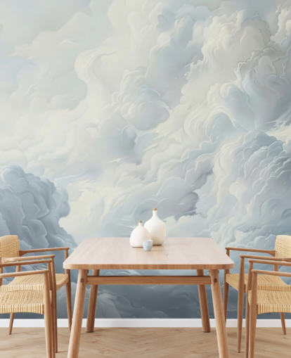 mural de papel pintado de nubes abstractas grises y blancas para dormitorios, baños y salas de estar mural de papel pintado de nubes abstractas grises y blancas para dormitorios, baños y salas de estar