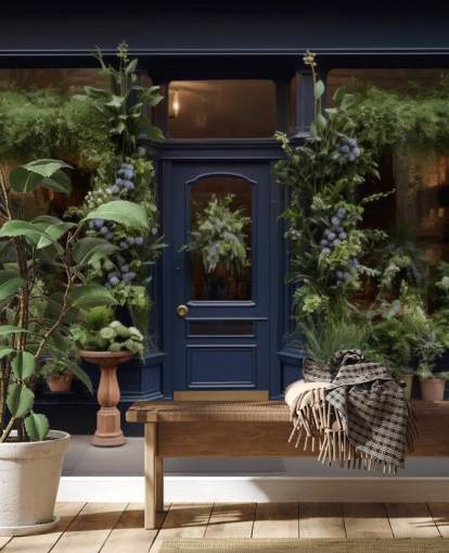 maßgefertigtes Fassadenwandbild namens Classic Flower Shop für Pflegeheime maßgefertigtes Fassadenwandbild namens Classic Flower Shop für Pflegeheime