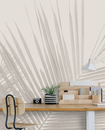monochrome jungle wall mural called Monochrome Tropical Palm Leaves for bedrooms, dining rooms and bathrooms monochrome jungle wall mural called Monochrome Tropical Palm Leaves for bedrooms, dining rooms and bathrooms