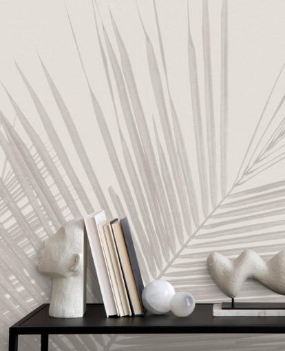 monochrome jungle wall mural called Monochrome Tropical Palm Leaves for bedrooms, dining rooms and bathrooms monochrome jungle wall mural called Monochrome Tropical Palm Leaves for bedrooms, dining rooms and bathrooms