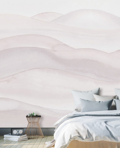 nøytralt landskapstapet kalt Neutral Ombre Watercolor Landscape av Bloomery Decor for soverom, spisestuer og hjemmekontorer nøytralt landskapstapet kalt Neutral Ombre Watercolor Landscape av Bloomery Decor for soverom, spisestuer og hjemmekontorer