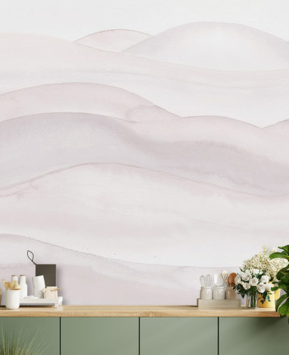 neutralt landskabstapet kaldet Neutral Ombre Watercolor Landscape af Bloomery Decor til soveværelser, spisestuer og hjemmekontorer neutralt landskabstapet kaldet Neutral Ombre Watercolor Landscape af Bloomery Decor til soveværelser, spisestuer og hjemmekontorer