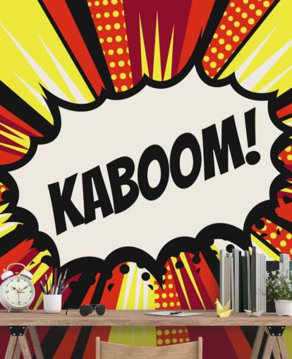 Burbuja de discurso de cómics pop art vintage (¡Kaboom!) en vector Burbuja de discurso de cómics pop art vintage (¡Kaboom!) en vector