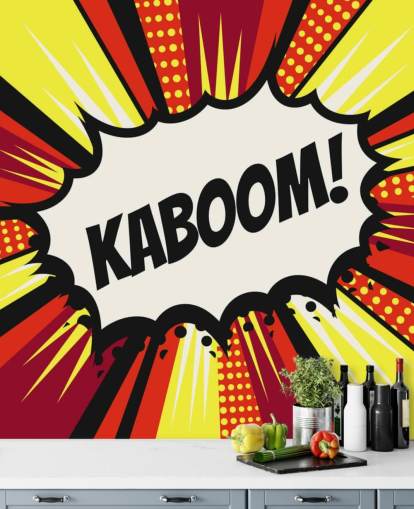 Fumetto vintage pop art comics (Kaboom!) in vettoriale Fumetto vintage pop art comics (Kaboom!) in vettoriale