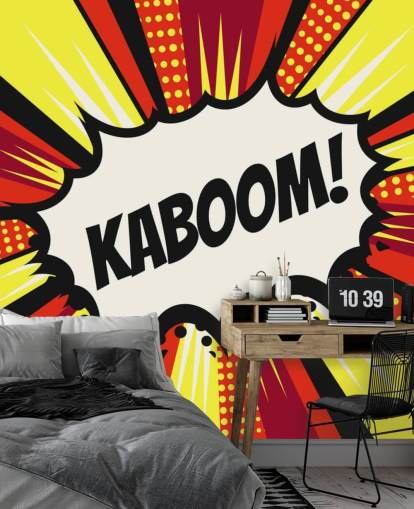 Vintage pop art sarjakuvia puhe kupla (Kaboom!) vektori Vintage pop art sarjakuvia puhe kupla (Kaboom!) vektori