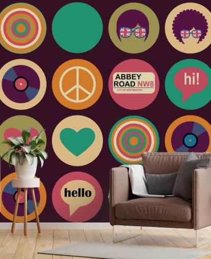 retro beatles inspired pop art wallpaper retro beatles inspired pop art wallpaper