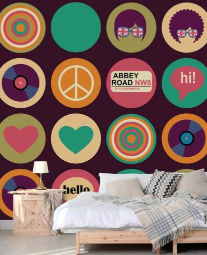 papel pintado pop art inspirado en los beatles retro papel pintado pop art inspirado en los beatles retro