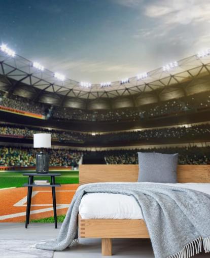 Baseball Stadium at Night Wallpaper