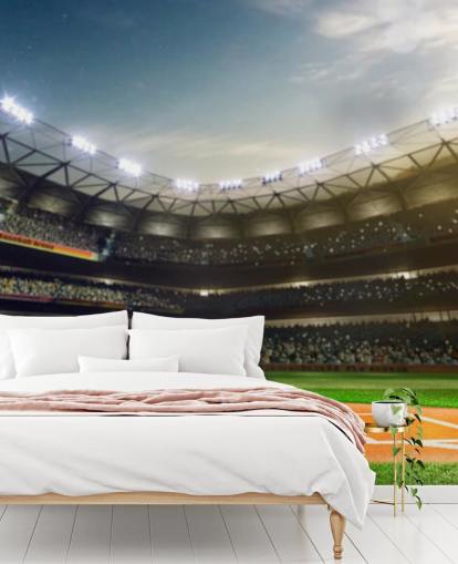 Baseball Stadium at Night Wallpaper