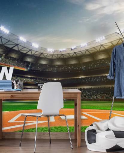 Baseballstadion bei Nacht Wallpaper