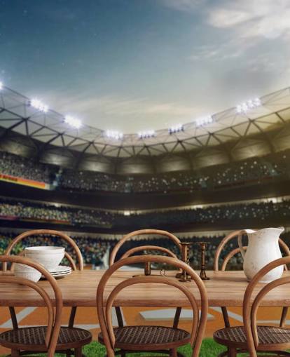 Baseball Stadium at Night Wallpaper