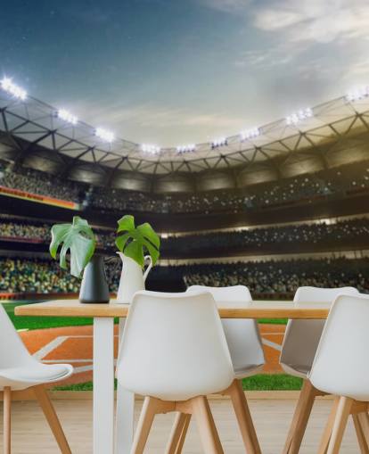 Baseball Stadium at Night Wallpaper