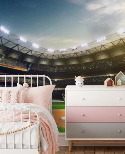 Estádio de beisebol à noite papel de parede