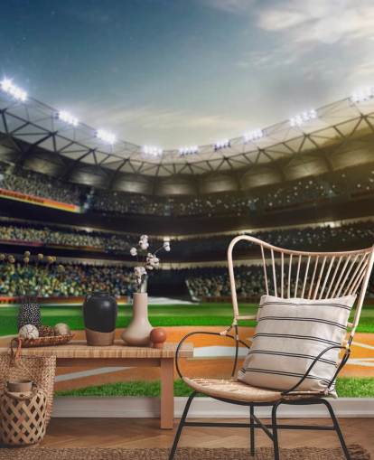 Fondo de pantalla de béisbol en la noche Fondo de pantalla de béisbol en la noche