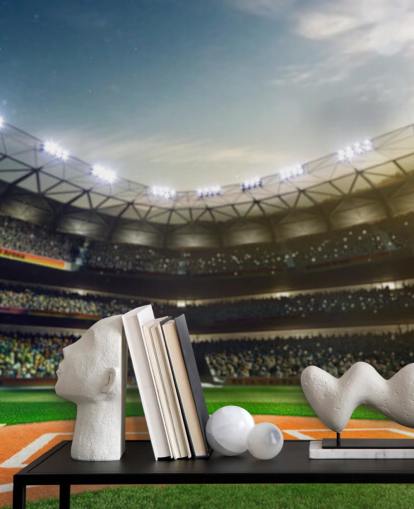 Baseballstadion bei Nacht Wallpaper