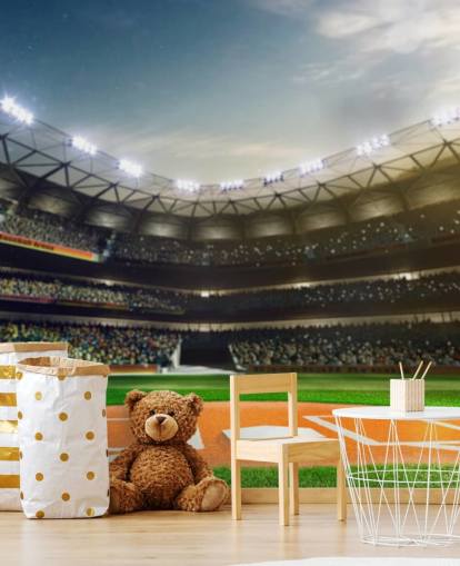 Baseball Stadium at Night Wallpaper