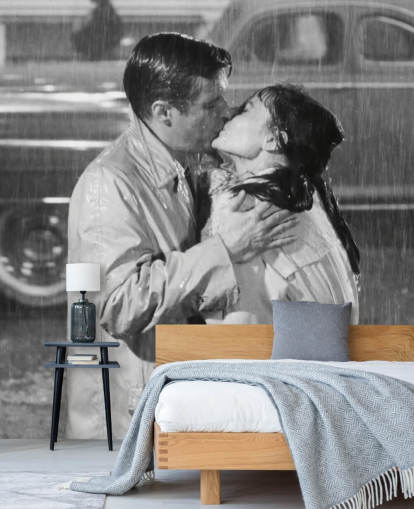 black and white breakfast at tiffany's wall mural called Audrey Hepburn & George Peppard (Breakfast at Tiffany's) black and white breakfast at tiffany's wall mural called Audrey Hepburn & George Peppard (Breakfast at Tiffany's)