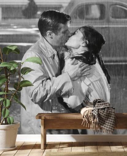 svart-hvitt frokost på Tiffany's veggmaleri kalt Audrey Hepburn & George Peppard (Frokost på Tiffany's) svart-hvitt frokost på Tiffany's veggmaleri kalt Audrey Hepburn & George Peppard (Frokost på Tiffany's)