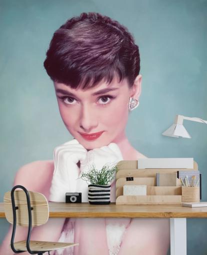 fond d'écran de film intitulé Audrey Hepburn (Sabrina) III pour les salons, les chambres et les bureaux à domicile fond d'écran de film intitulé Audrey Hepburn (Sabrina) III pour les salons, les chambres et les bureaux à domicile