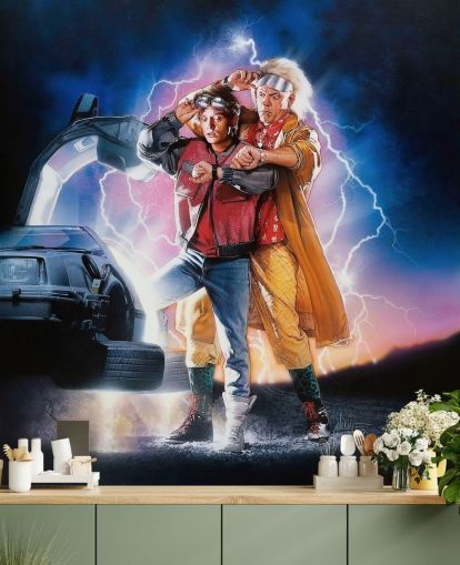 papier peint mural Retour vers le futur, partie II, pour les chambres, les bureaux et les grottes