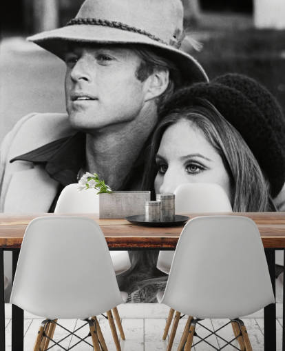 mural de papel de parede de filme em preto e branco chamado Barbra Streisand & Robert Redford (The Way We Were) mural de papel de parede de filme em preto e branco chamado Barbra Streisand & Robert Redford (The Way We Were)