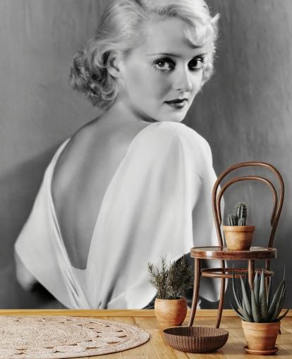 mural de papel pintado de película en blanco y negro llamado Bette Davis para dormitorios, oficinas en casa y más mural de papel pintado de película en blanco y negro llamado Bette Davis para dormitorios, oficinas en casa y más