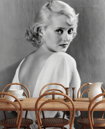 mural de papel pintado de película en blanco y negro llamado Bette Davis para dormitorios, oficinas en casa y más mural de papel pintado de película en blanco y negro llamado Bette Davis para dormitorios, oficinas en casa y más