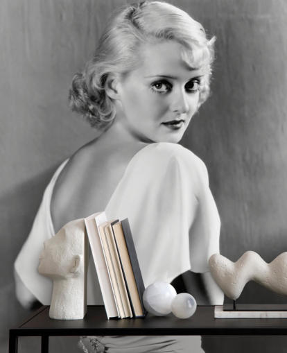 black and white movie wallpaper mural called Bette Davis for bedrooms, home offices and more