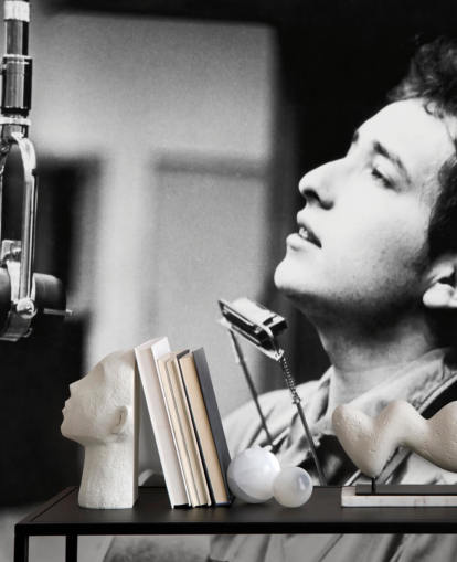 svartvit Bob Dylan tapet väggmålning för kontor, hem och företag