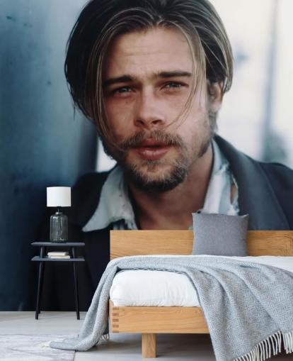 murale cinematografico chiamato Brad Pitt (Kalifornia) per salotti e camere da letto