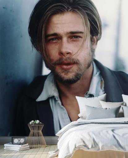 movie wall mural called Brad Pitt (Kalifornia) for living rooms and bedrooms movie wall mural called Brad Pitt (Kalifornia) for living rooms and bedrooms