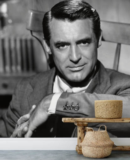 sort og hvid skuespiller tapetmaleri kaldet Cary Grant III til hjem og virksomheder