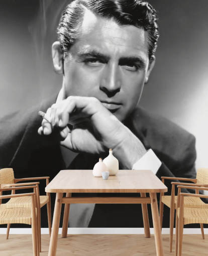 papier peint mural de film en noir et blanc appelé Cary Grant V pour les chambres, les salons et les bureaux à domicile papier peint mural de film en noir et blanc appelé Cary Grant V pour les chambres, les salons et les bureaux à domicile