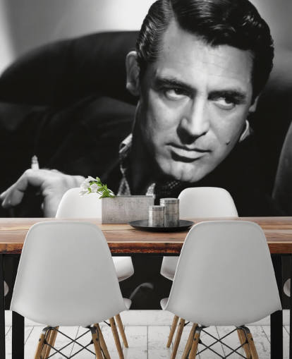 black and white cary grant wallpaper mural called Cary Grant (Notorious)