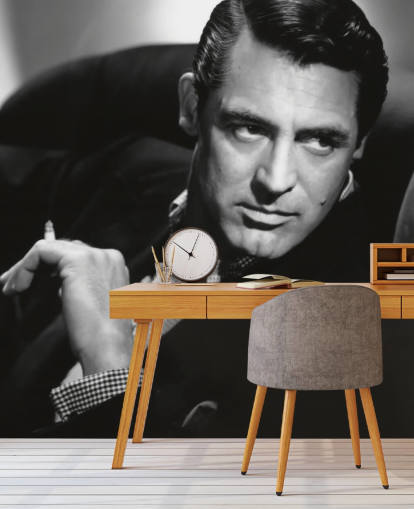 black and white cary grant wallpaper mural called Cary Grant (Notorious)