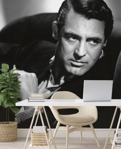 papier peint mural noir et blanc de Cary Grant appelé Cary Grant (Notorious)