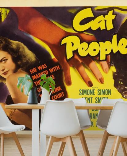 classic movie wallpaper mural called Cat People Poster for bedrooms and home offices classic movie wallpaper mural called Cat People Poster for bedrooms and home offices