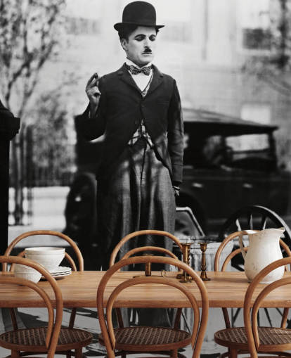 mural de papel de parede Charlie Chaplin (City Lights) II preto e branco para quartos, salas de estar e escritórios domésticos mural de papel de parede Charlie Chaplin (City Lights) II preto e branco para quartos, salas de estar e escritórios domésticos