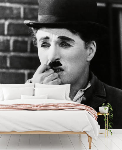 Stummfilm-Tapete namens Charlie Chaplin (City Lights) für Schlafzimmer, Wohnzimmer und Kinoräume