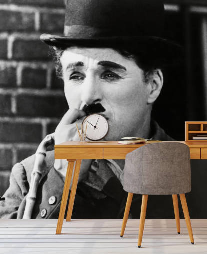 silent movie wallpaper mural called Charlie Chaplin (City Lights) for bedrooms, living rooms and cinema rooms