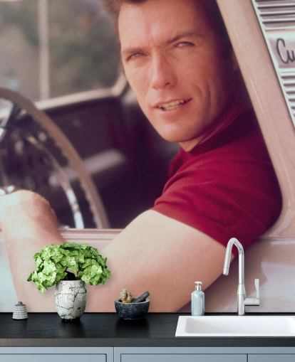 Clint Eastwood II -elokuvatapetti makuuhuoneisiin, olohuoneisiin ja kotitoimistoihin