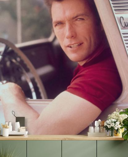mural de parede de filme chamado Clint Eastwood II para quartos, salas de estar e escritórios domésticos mural de parede de filme chamado Clint Eastwood II para quartos, salas de estar e escritórios domésticos