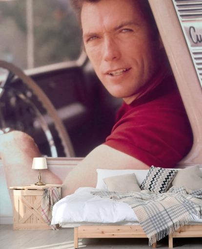 movie wall mural called Clint Eastwood II for bedrooms, living rooms and home offices