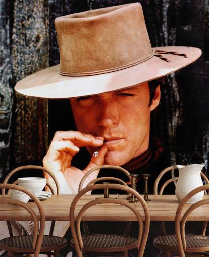 papel pintado de colores de Clint Eastwood llamado Clint Eastwood (Hang 'Em High) para hogares y negocios
