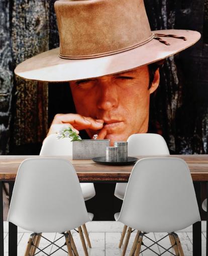 värillinen clint eastwood tapetti nimeltä Clint Eastwood (Hang 'Em High) koteihin ja yrityksiin